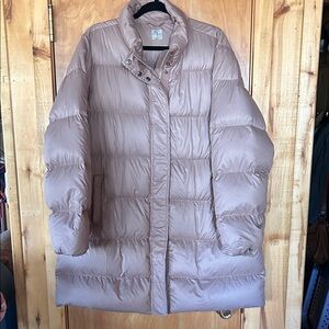 32 Degrees Women's Puffer Jacket in Light Brown/Nude/Blush Color